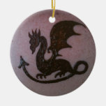 Ornement de dragon de henné