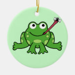 Ornement de grenouille et de mouche