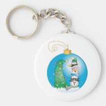 Ornement de Noël/Boules de Noël Porte-clefs