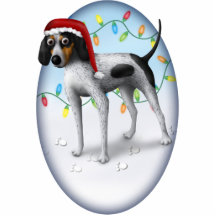Ornement de Noël de Coonhound de Bluetick Photo En Relief