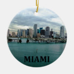 Ornement de Noël de Miami la Floride