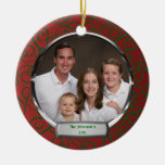 Ornement de Noël de photo de famille