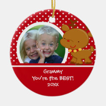 Ornement de Noël de renne de photo de Grammy
