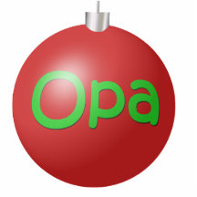 Ornement de Noël d'Opa Photos En Relief