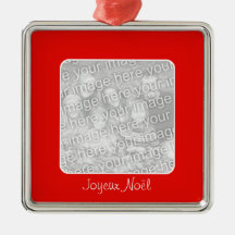 Ornement de photo de Joyeux Noël