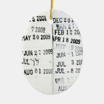 Ornement de tampon-date de bibliothèque