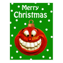 Ornement gai de Noël Cartes Postales