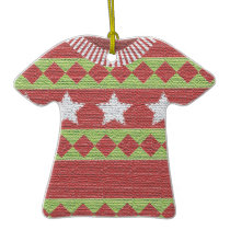 Ornement laid de récompense de chandail de Noël ornements