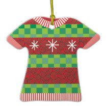 Ornement laid de récompense de chandail de Noël ornements