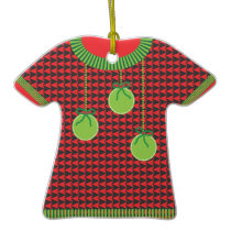 Ornement laid de récompense de chandail de Noël ornements