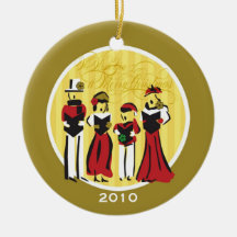 Ornement lunatique de Caroling de Noël