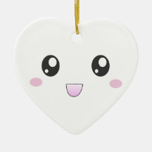 Ornement souriant de visage de Kawaii