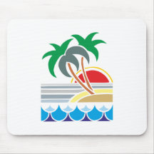 Ornement type de Deco palmes palms Tapis De Souris