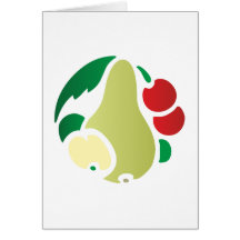 Ornement type de Deco poire pear Cartes De Vœux