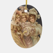 Ornement vintage de Noël de Carolers