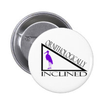 Ornithologique incliné badge avec épingle