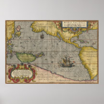 Ortelius Pacifique Poster