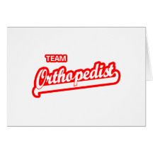 Orthopédiste d'équipe cartes
