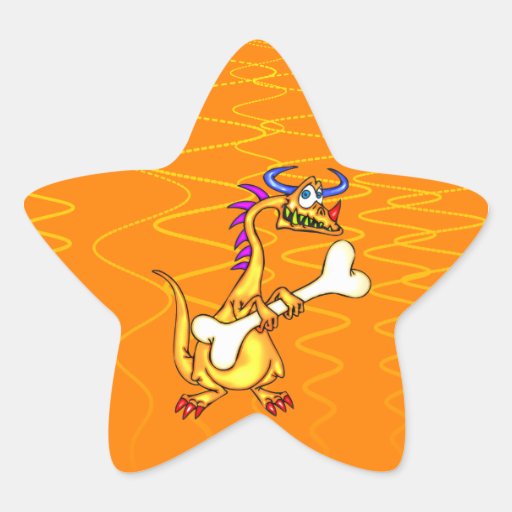 Os de dragon stickers en étoile