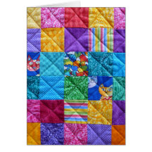 "Où est Kitty ?" Carte de voeux de patchwork