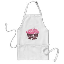 Oubliez les enfants - rose+Chocolat foncé Tabliers