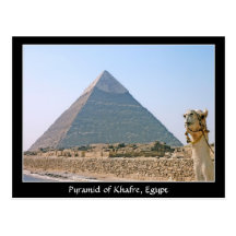 Oud Egypte: Piramide van Khafre, Egypte Wenskaart
