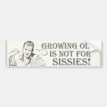 Oud het groeien bumperstickers