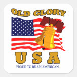 OUDE GLORIE VIERKANT STICKERS