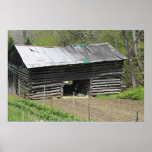 Oude Schuur in Kentucky Afdruk