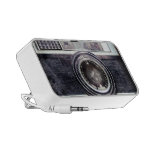 Oude zwarte camera draagbare speaker