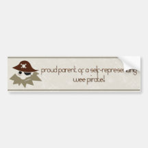 Ouders van de Piraat van de heel kleine Piraat de  Bumpersticker