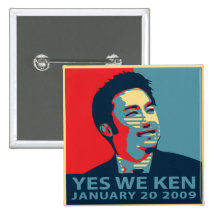 Oui nous bouton de Ken (Obama) Badges