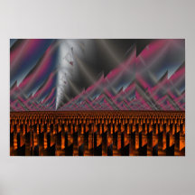 Ouragan au-dessus de lave posters