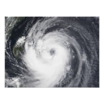 Ouragan Chaba dans l'océan pacifique occidental Photographes