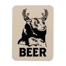 Ours + Cerfs communs = bière magnets