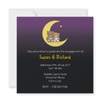 Ours dans l'invitation d'engagement d'amour