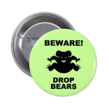 Ours de baisse ! badge avec épingle