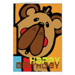 Ours de joyeux anniversaire carte