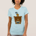 Ours de lecture de bande dessinée et T-shirt migno t-shirts