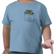 Ours de nounours mignon de poche - T-shirt léger