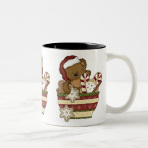 Ours doux de Noël Mug À Café