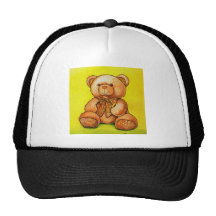 ours en peluche avec un noeud papillon casquettes de camionneur