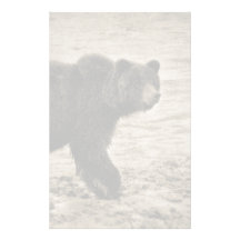 Ours gris dans l'antiquité papier à lettre