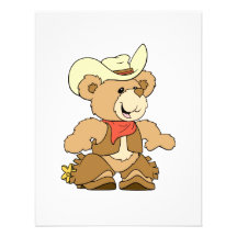 Ours mignon de propriétaire d'un ranch de cowboy faire-part