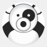 Ours panda autocollants ronds