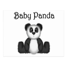 Ours panda carte postale