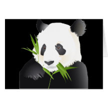 Ours panda cartes de vœux