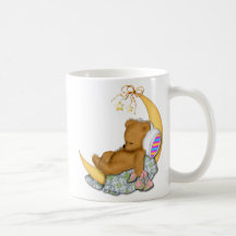 Ours somnolent de lune tasses