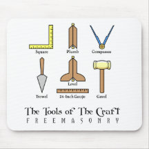 Outils de travail maçonniques tapis de souris