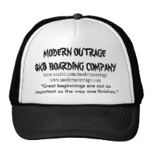 outrage moderne commençant des chapeaux de sk8ers casquette